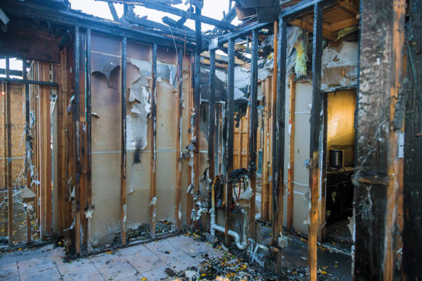 Professional Fire Damage Repair technician working in Hamilton, OH
